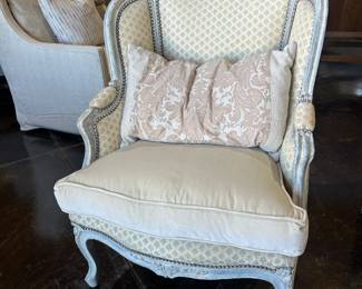 Louis XVI style bergere chairs