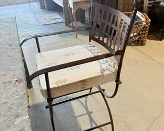 Antique iron chairs