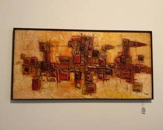 Large Mid-Century Impasto by Russell