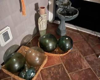 Glass fishing balls