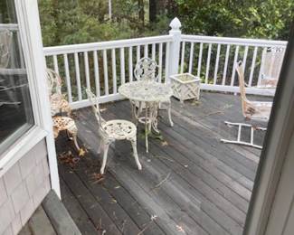 Iron outdoor set