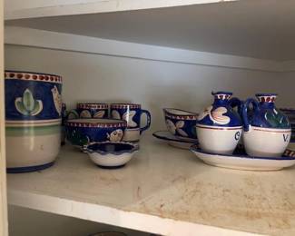 Great ceramics- lots of blue and white