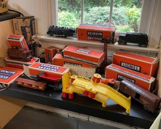 Part of the Lionel train set lot for $400