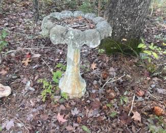 One of two bird baths