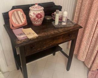 Antique table purchased from the Edgar Cayce Center in Virginia Beach