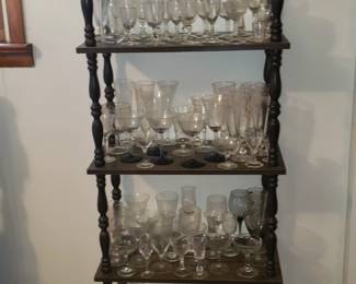 Lead crystal,fancy goblets dessert glasses, wine glasses old