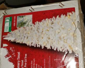 White 6ft artificial Christmas tree