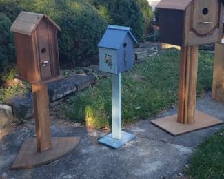 Home made bird houses