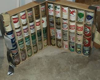 Old beer can collection