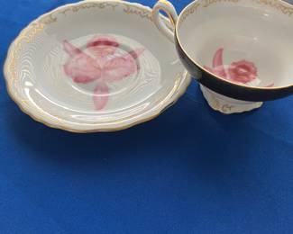 Jyoto Japan porcelain teacup and saucer