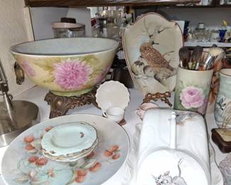 Hand painted china items