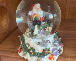 Santa snow globe.