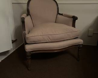 French style bergere chair with down cushion