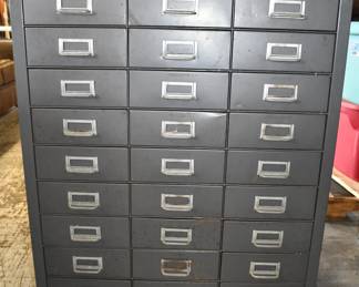Metal 27 Drawer Cabinet