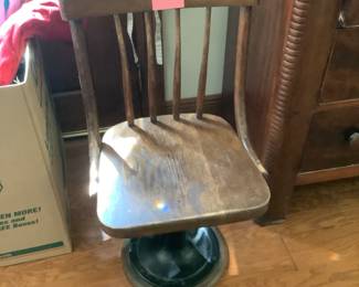 Old school chair and desk