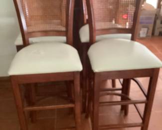 Four with roll of covering for seats