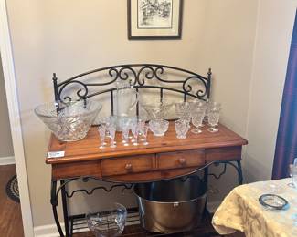 Glassware and Wine Hutch