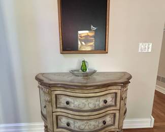 Butler accent 2 drawer painted cabinet