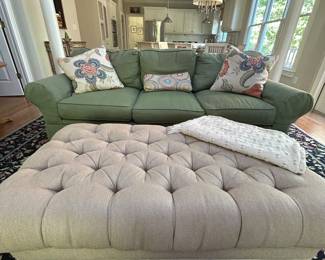 Large ottoman and sofa