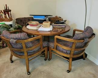Small game table and chairs