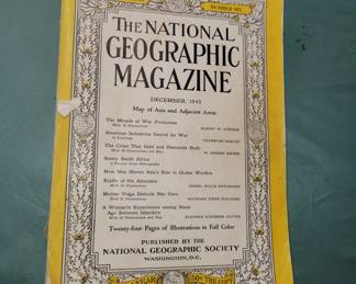 National Geographic magazines dating back the the 1930's