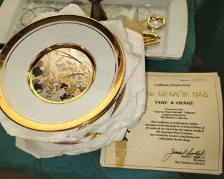 Chokin collector plates