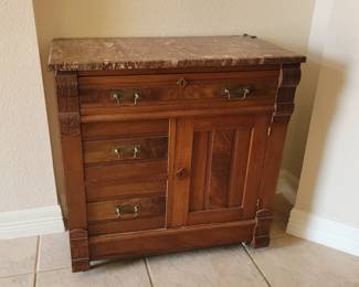 Marble top cabinet