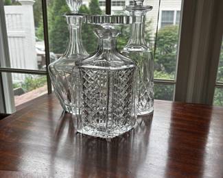 Crystal decanters