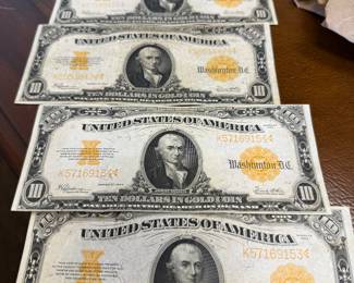 10 Dollar Gold Certificates