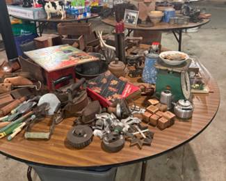 Tables full of Knick knacks & collectibles
