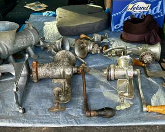 vintage meat grinders and mills
