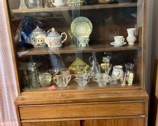 MCM glassfront sideboard- great condition