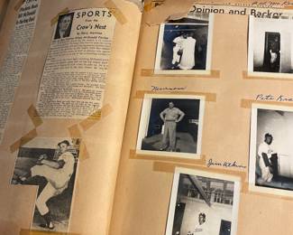 Multiple scrapbooks of the 1940’s New Orleans Pelicans Baseball Team