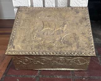 Antique slipper box.
