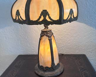 Antique slag lamp