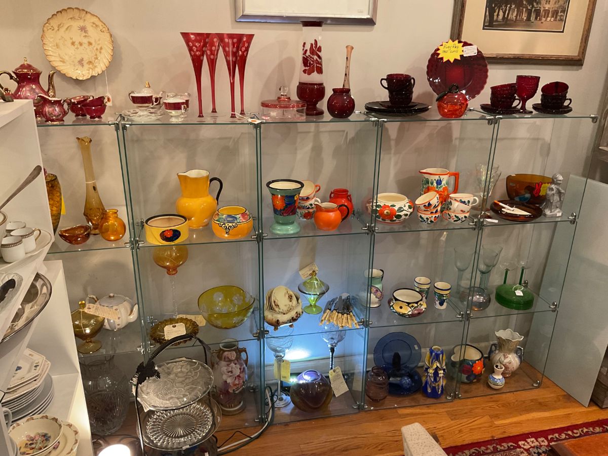 Hand painted Czechoslovak pottery