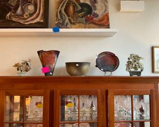 Kerry Gonzalez Raku pottery $160 + tax