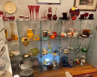 Hand painted Czechoslovak pottery