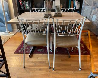 MCM modular laminate and steel table (48” x 36” x 29.5”) $500 + tax