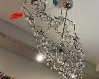 Hand made wire and crystal beaded chandelier $800 + tax
