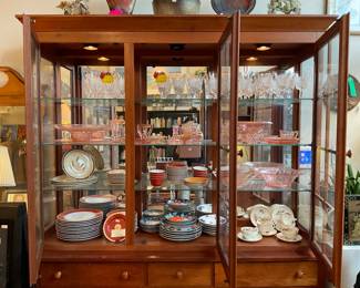 Two piece Pennsylvania solid wood hutch (80” x 65” x 19”) $600 + tax