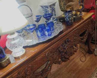 Carved Console Table