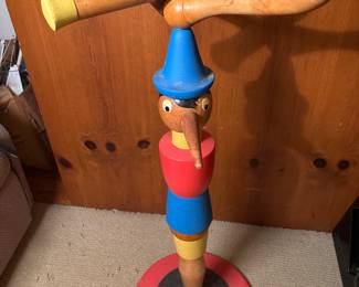 Vintage. Holds Pinocchio Coat Rack