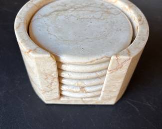 Set of 6 and holder
Italian Marble Coasters