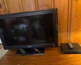 32” Sony Bravia TV W/Roku attachment & Remotes
LG DVD Player w/Remote