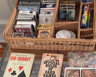 Collection of Playing Cards
Card Games and Card Game Books
Ceramic Double Deck Playing Card Holder