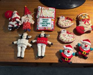 Vintage Cloth Ornaments