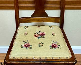 Vintage Needlepoint Chair
