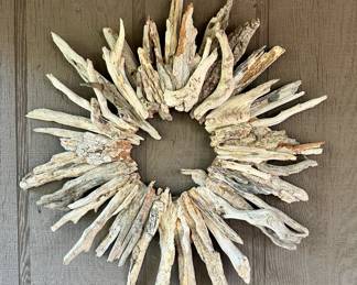 Art Driftwood Sun Wall Hanging