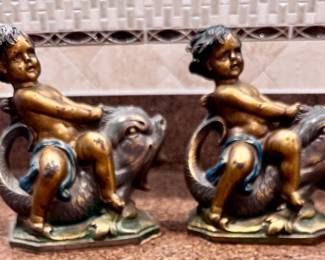 Cast Aluminum Cherubs